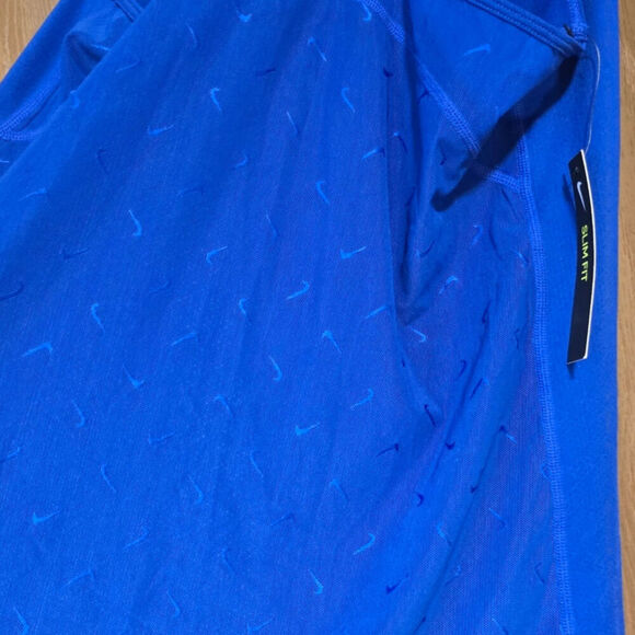 Nike Royal Blue Slim Fit Racerback Tank Top - Picture 7 of 9